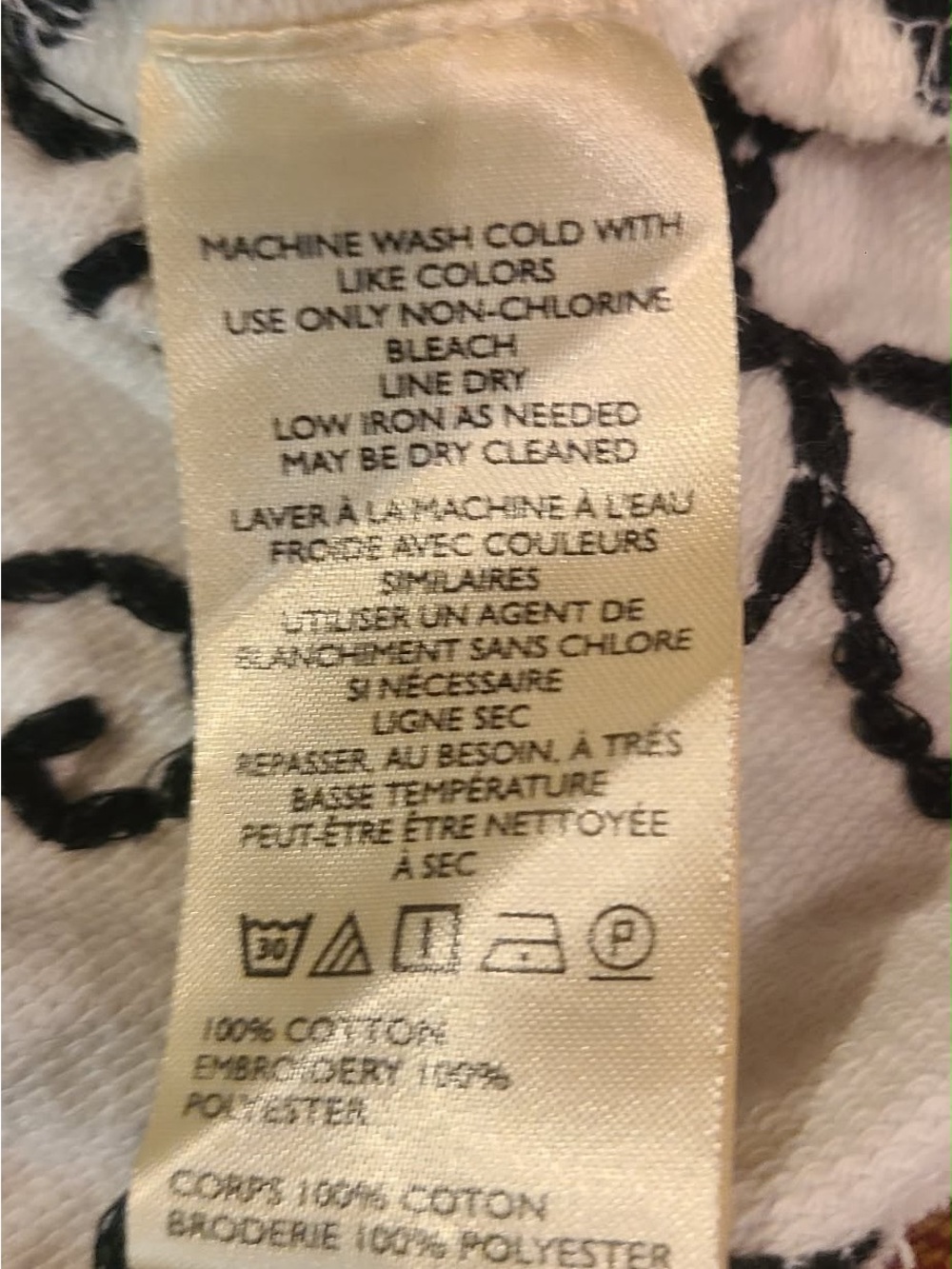 Maeve Womens Size L Puff-Sleeve Embroidered Sweatshirt - Picture 9 of 10